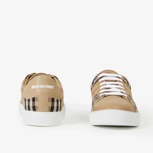 Burberry Vintage Check and Leather Sneakers